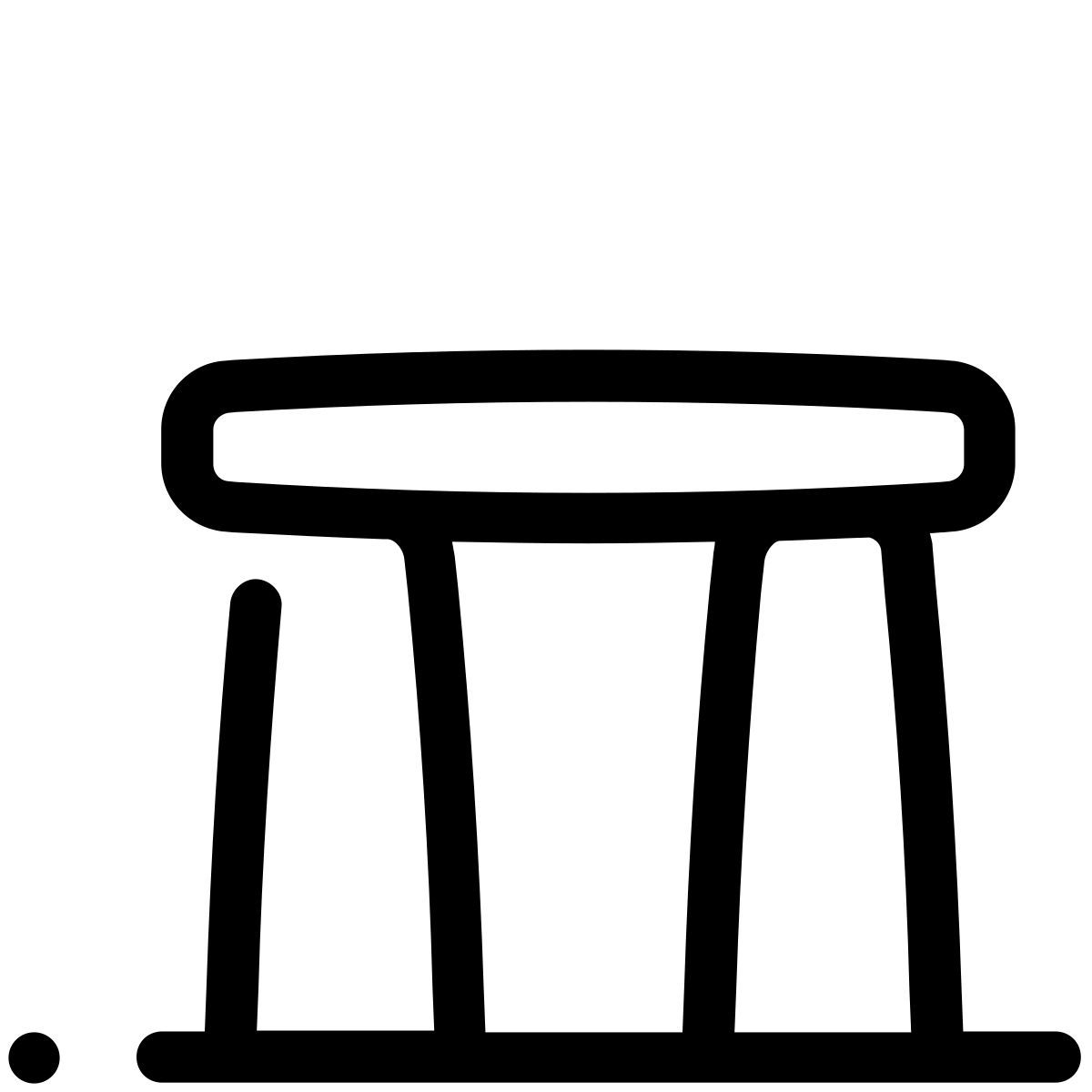 pastel glyph style stonehenge icon