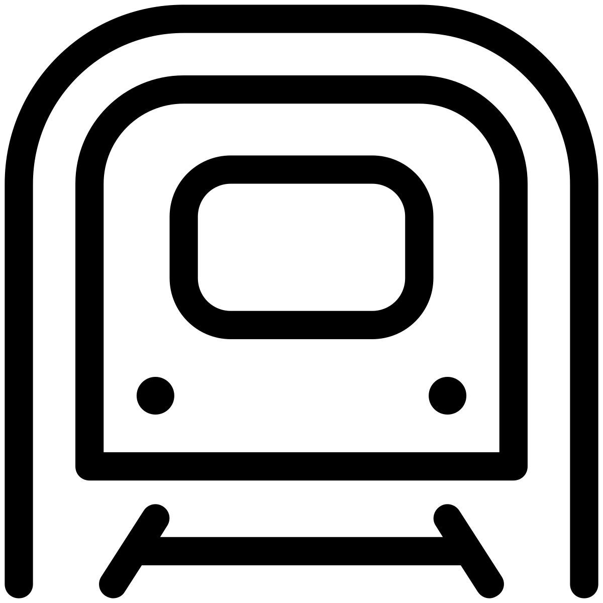 pastel glyph style 地铁 icon