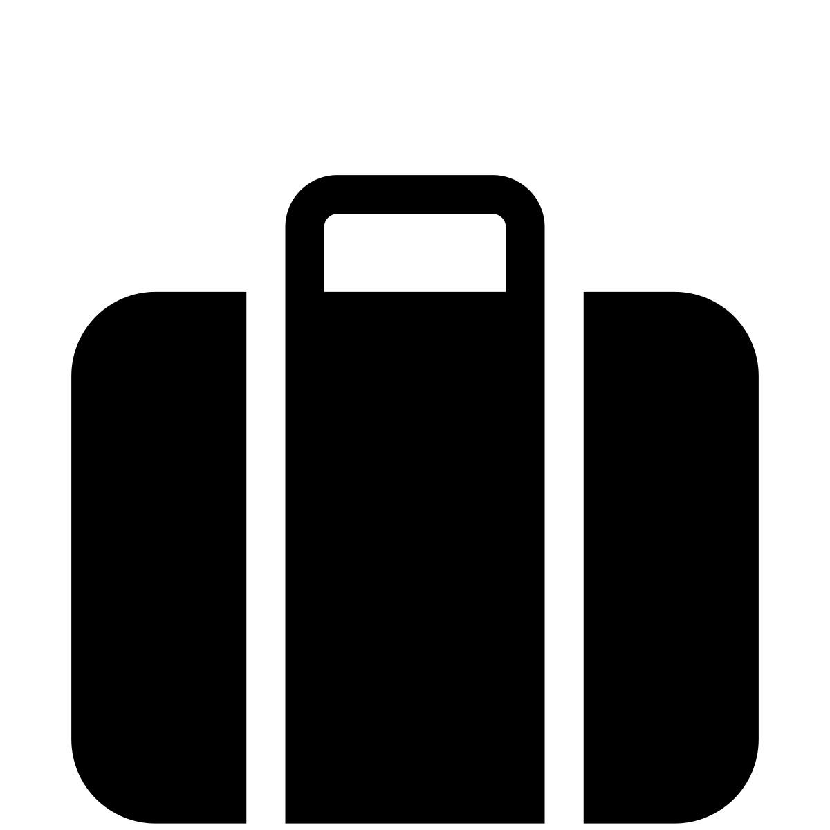 pastel glyph style valise icon