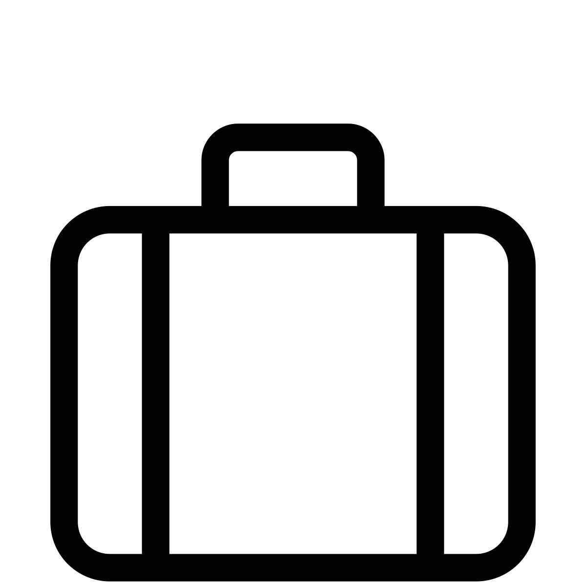 pastel glyph style valise icon