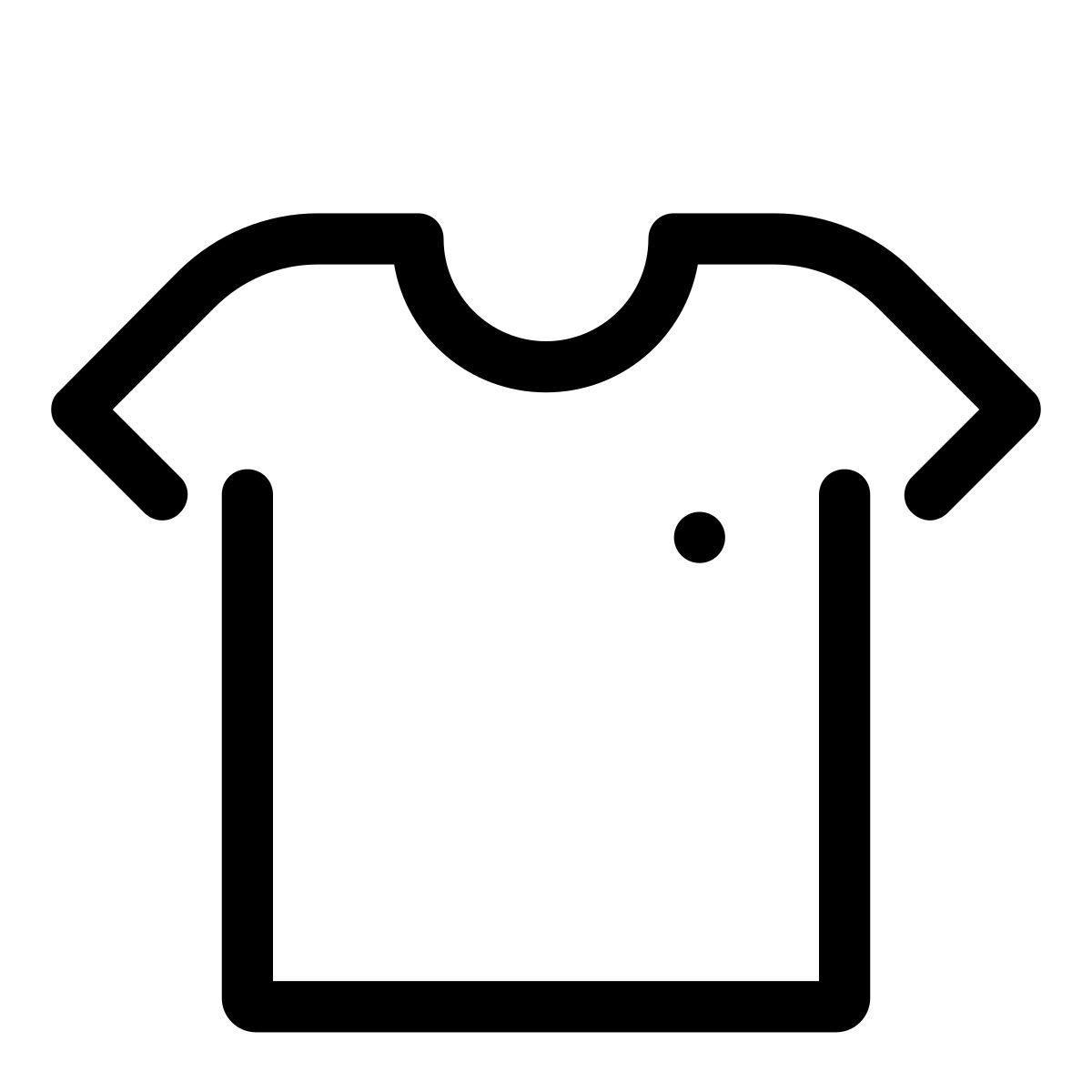 pastel glyph style t shirt icon