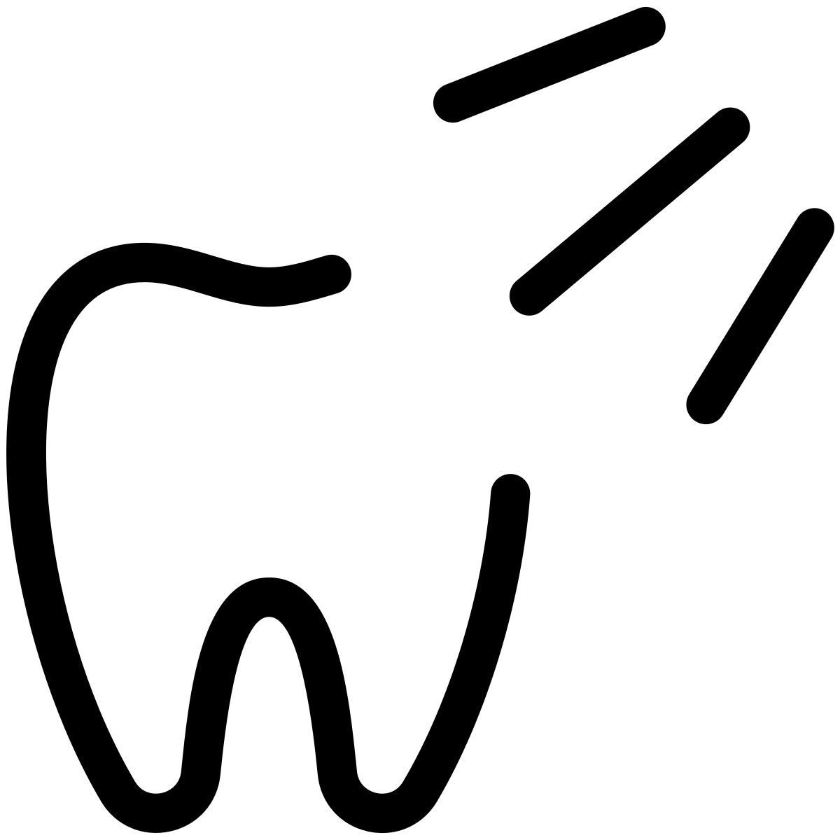 pastel glyph style eliminación de sarro icon