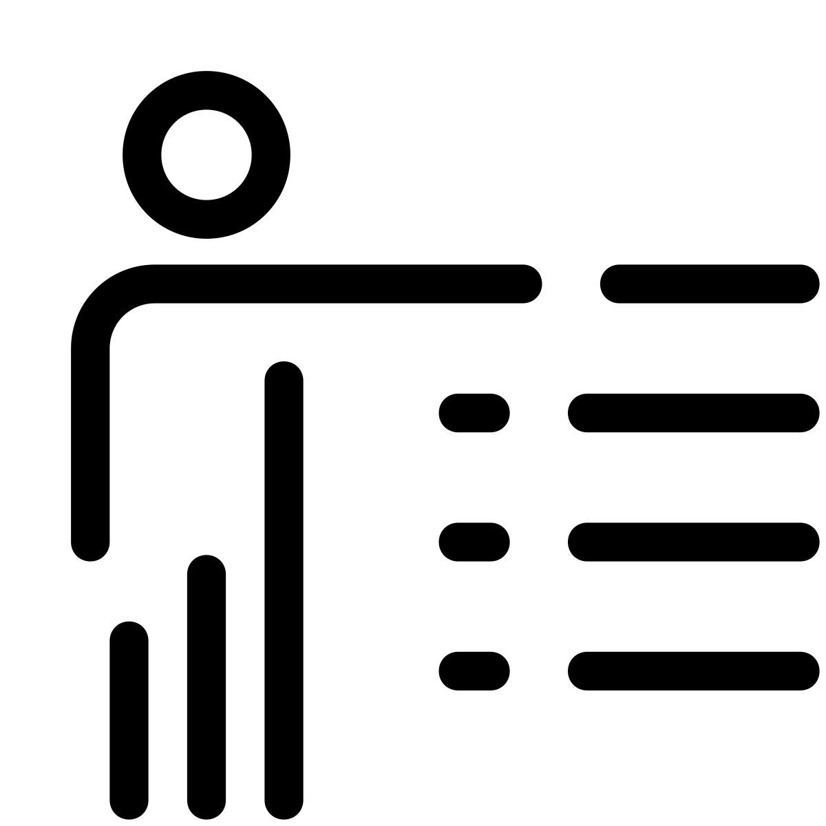 pastel glyph style insegnante icon