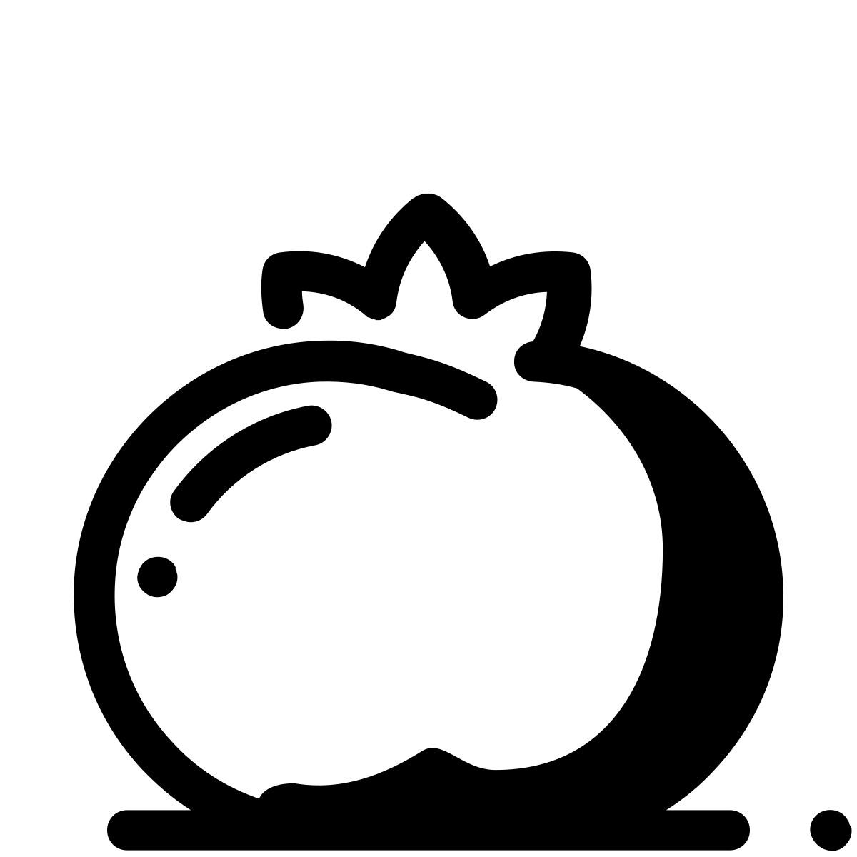 pastel glyph style tomate icon