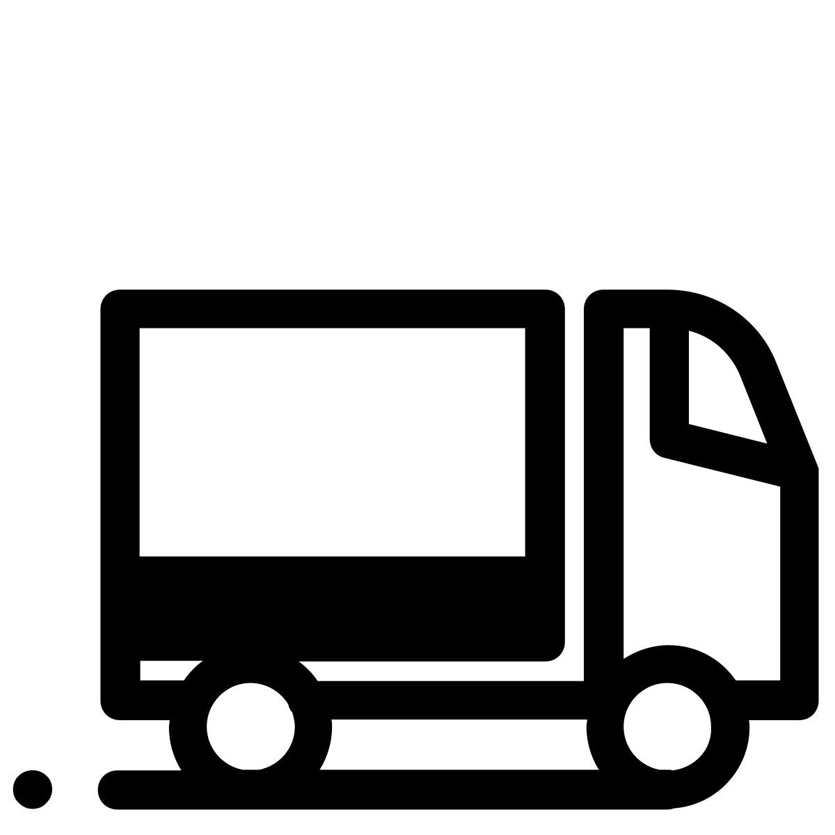 pastel glyph style camion icon