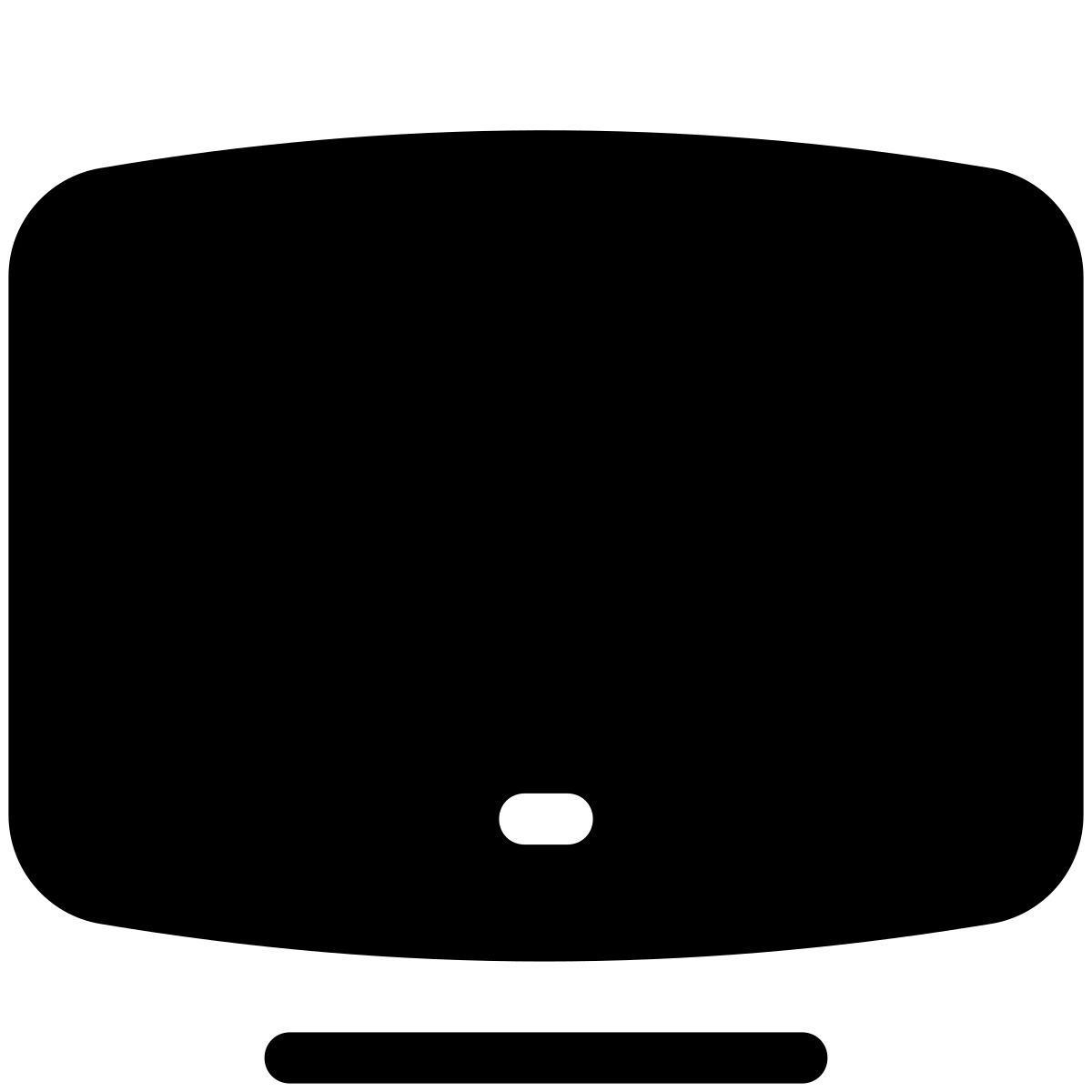 pastel glyph style televisione icon