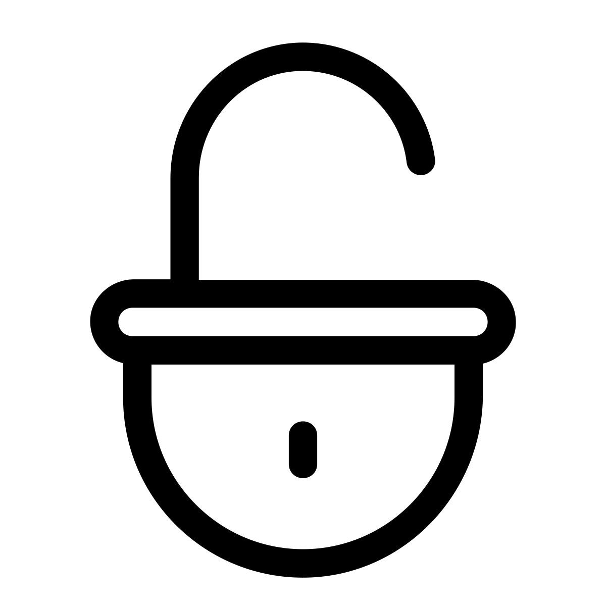 pastel glyph style 잠금 해제 icon