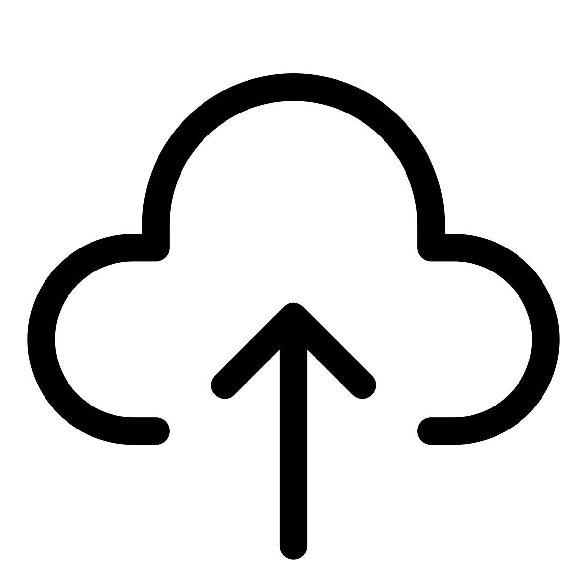 pastel glyph style 클라우드에 업로드 icon