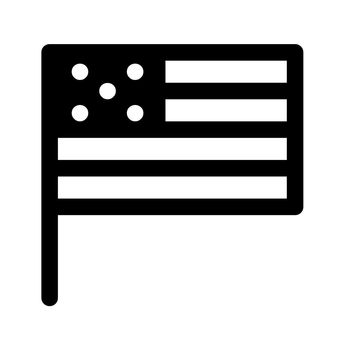 pastel glyph style usa icon