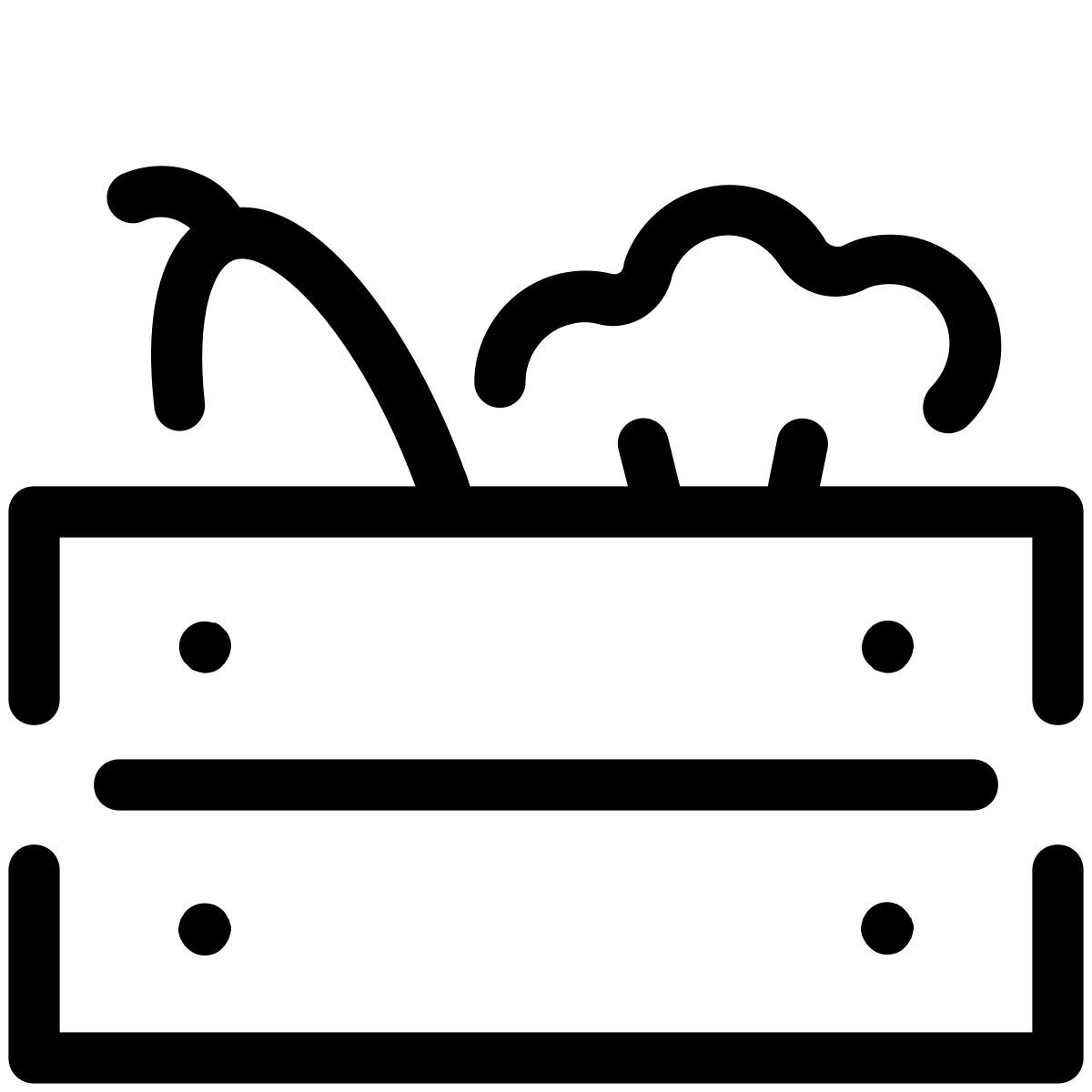 pastel glyph style 蔬菜盒 icon