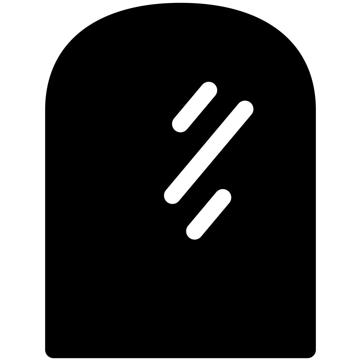 pastel glyph style miroir mural icon