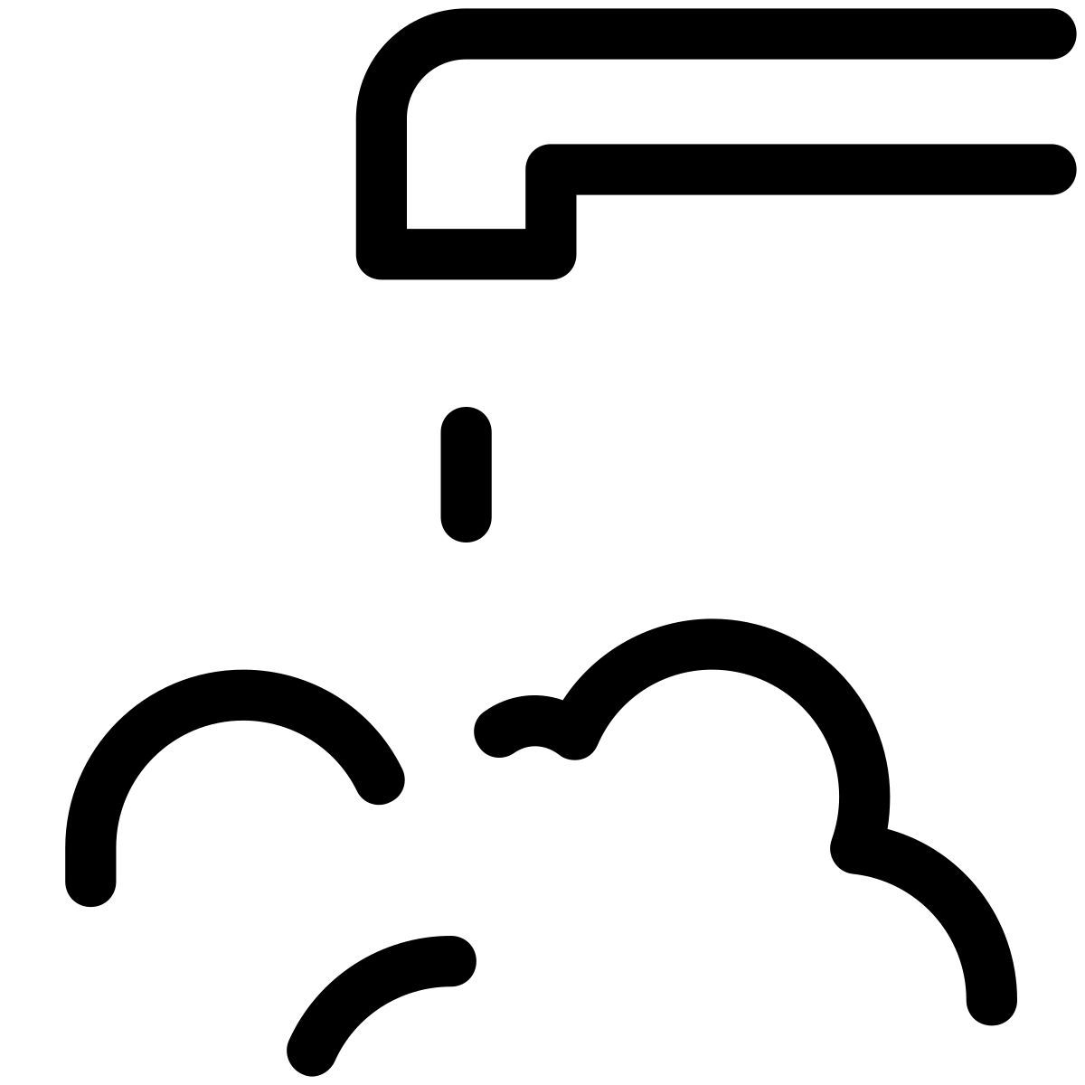 pastel glyph style 수도꼭지 icon