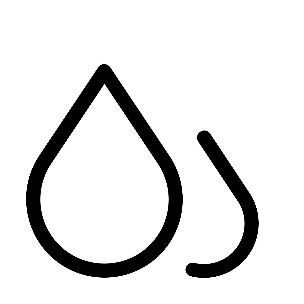 pastel glyph style 水滴 icon