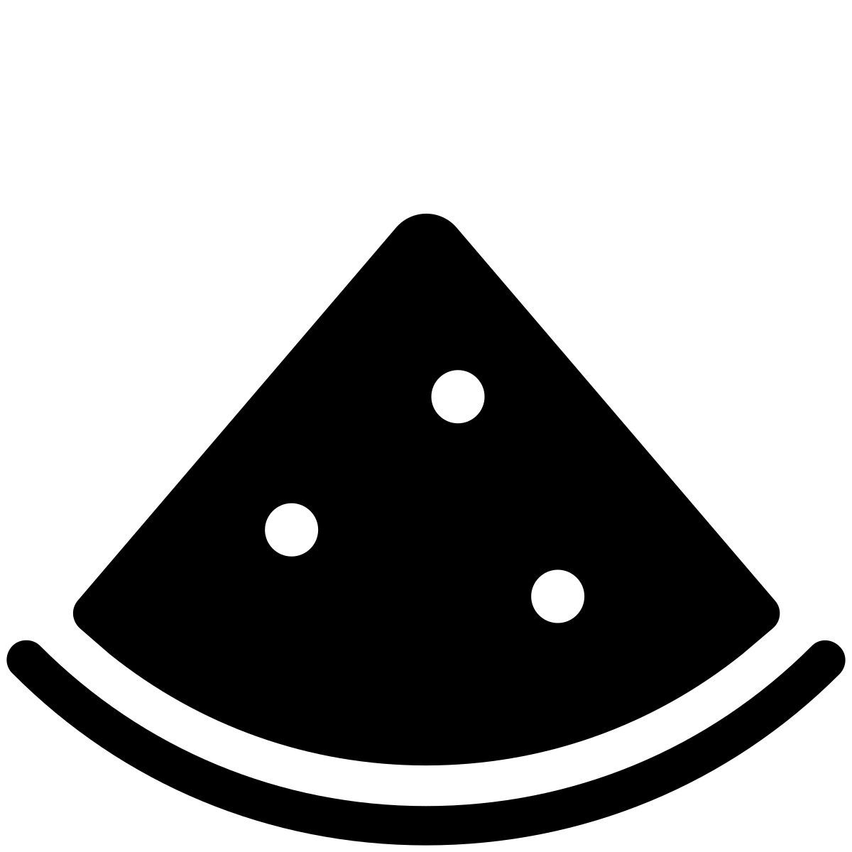 pastel glyph style watermelon icon