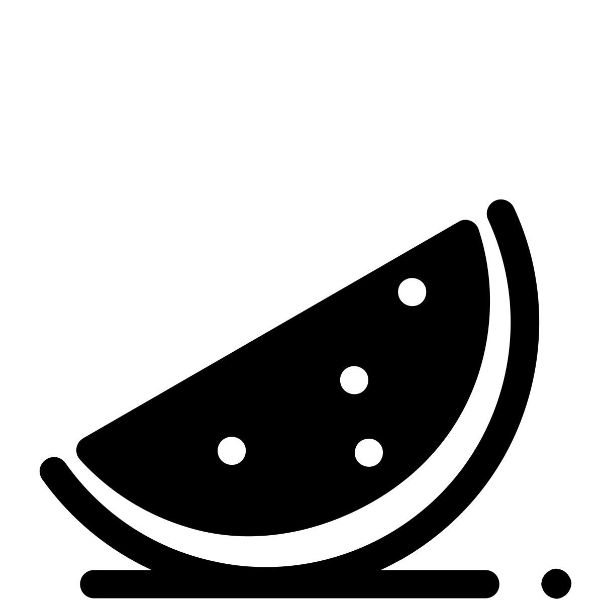 pastel glyph style 西瓜 icon