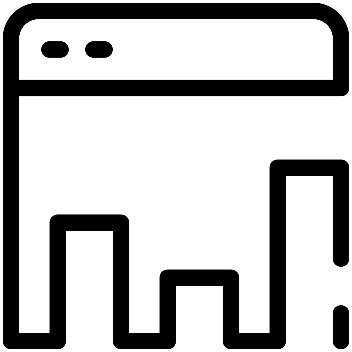 pastel glyph style analyse de pages web icon