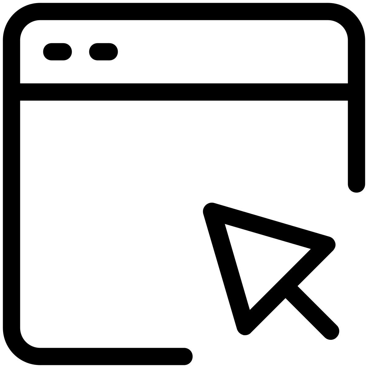 pastel glyph style 웹페이지 클릭 icon