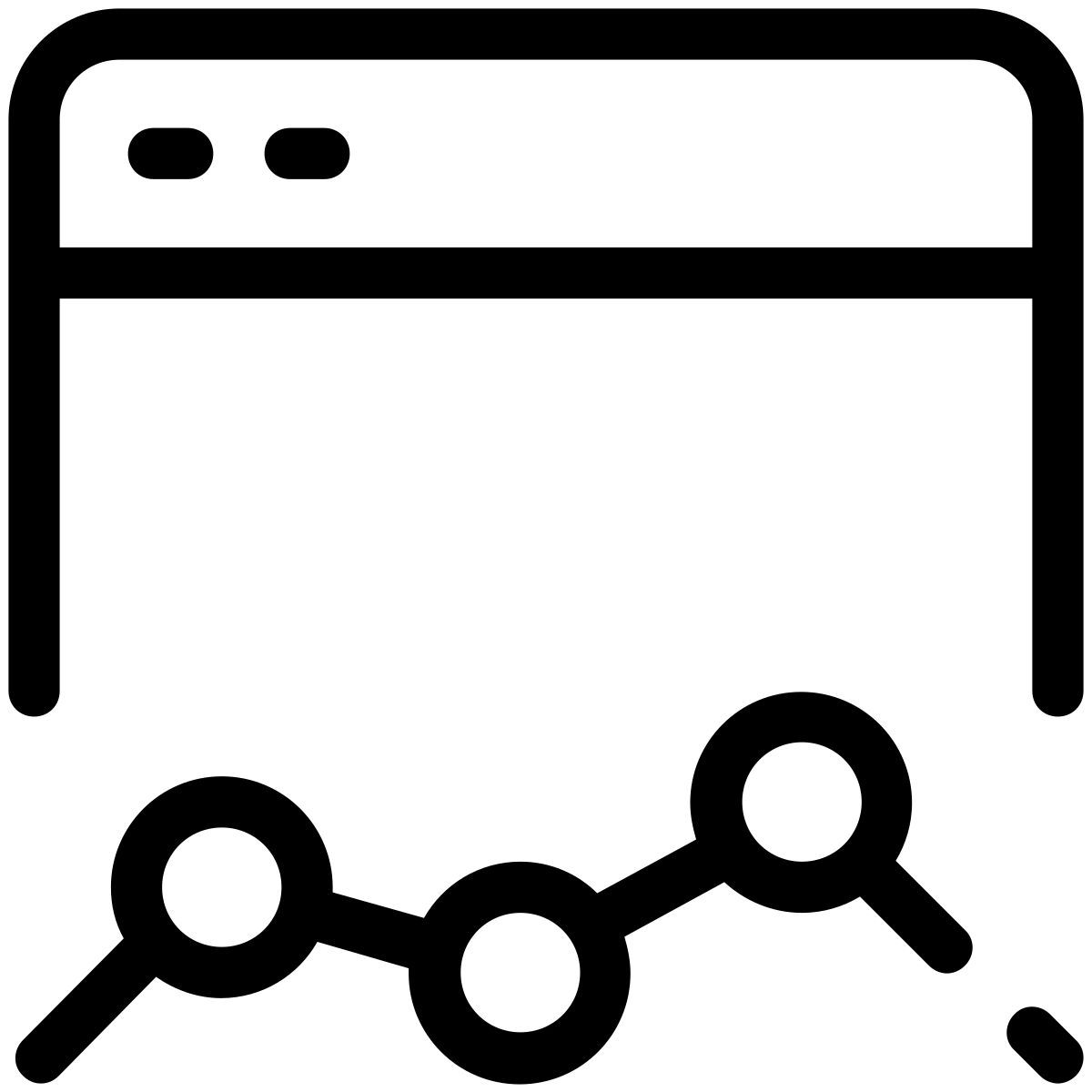 pastel glyph style 웹사이트 통계 icon