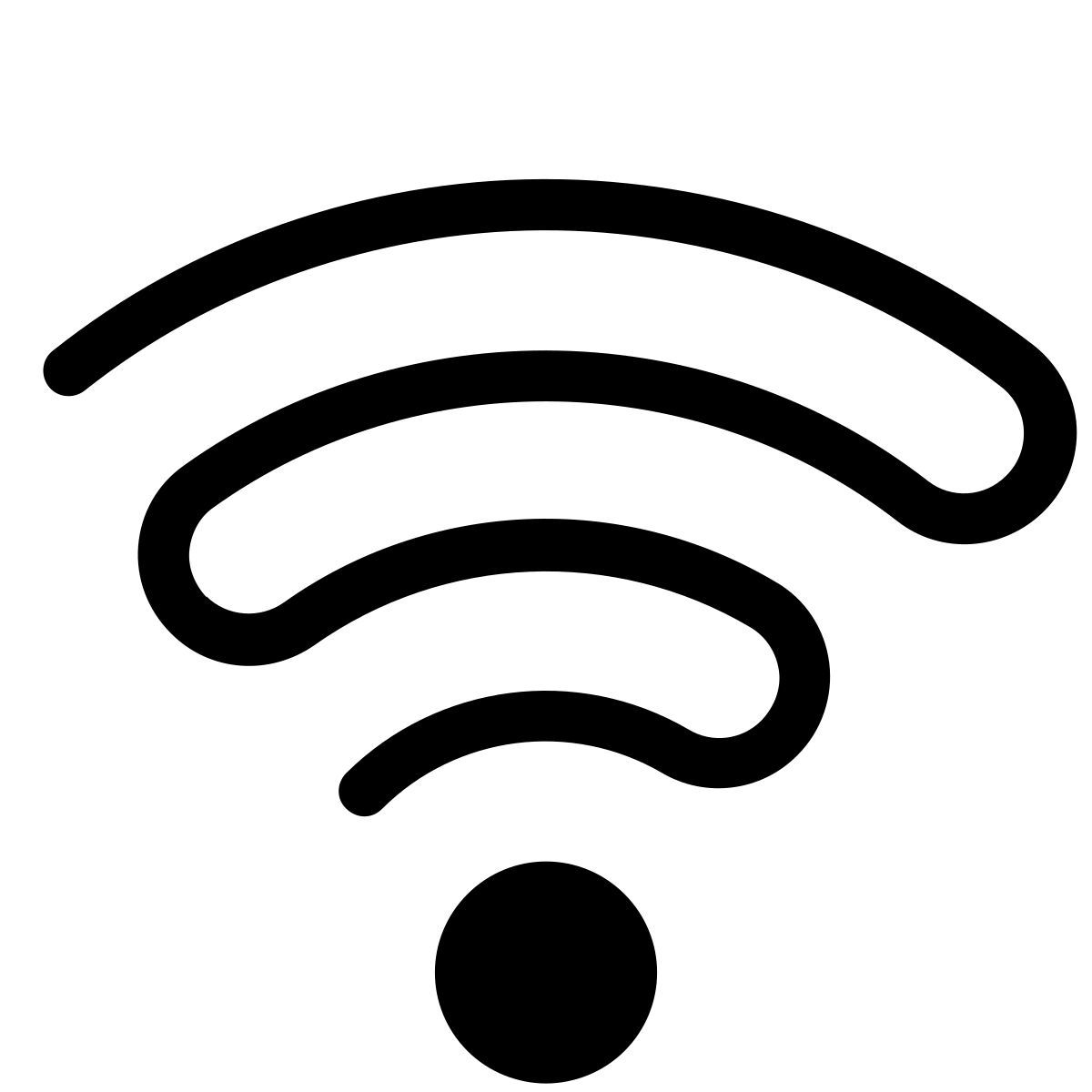 pastel glyph style 와이파이 icon