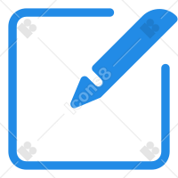 Edit Icon Blue Color