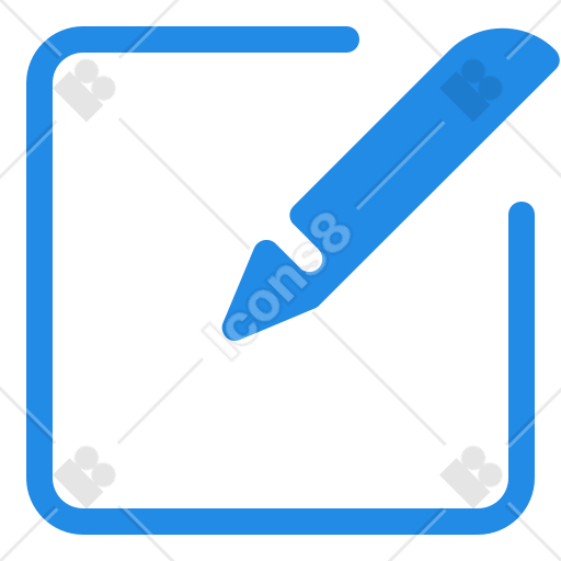 Edit Icon Blue Color