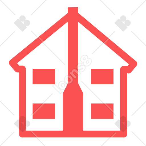 Rotes Home Symbol Png