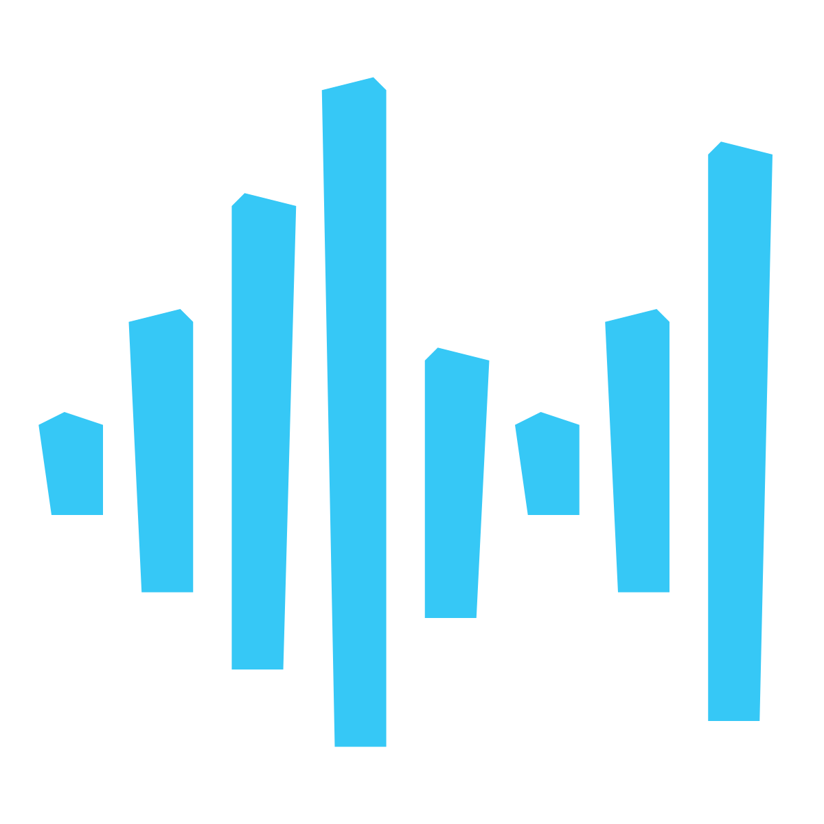 pieces style audio wave icon