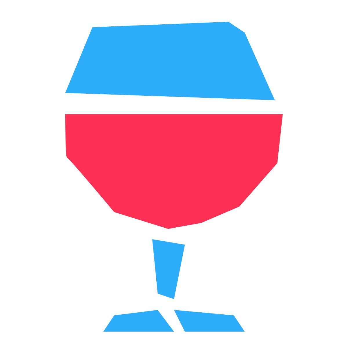 pieces style wine bar icon