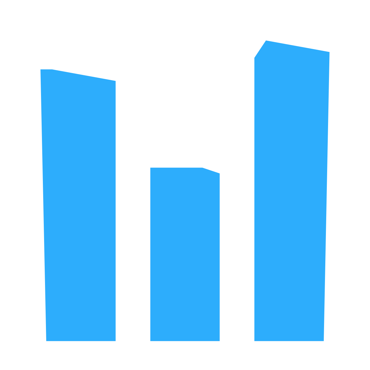 pieces style bar chart icon