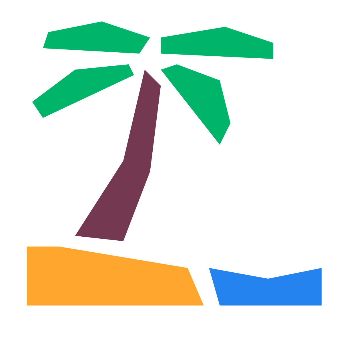 pieces style beach icon