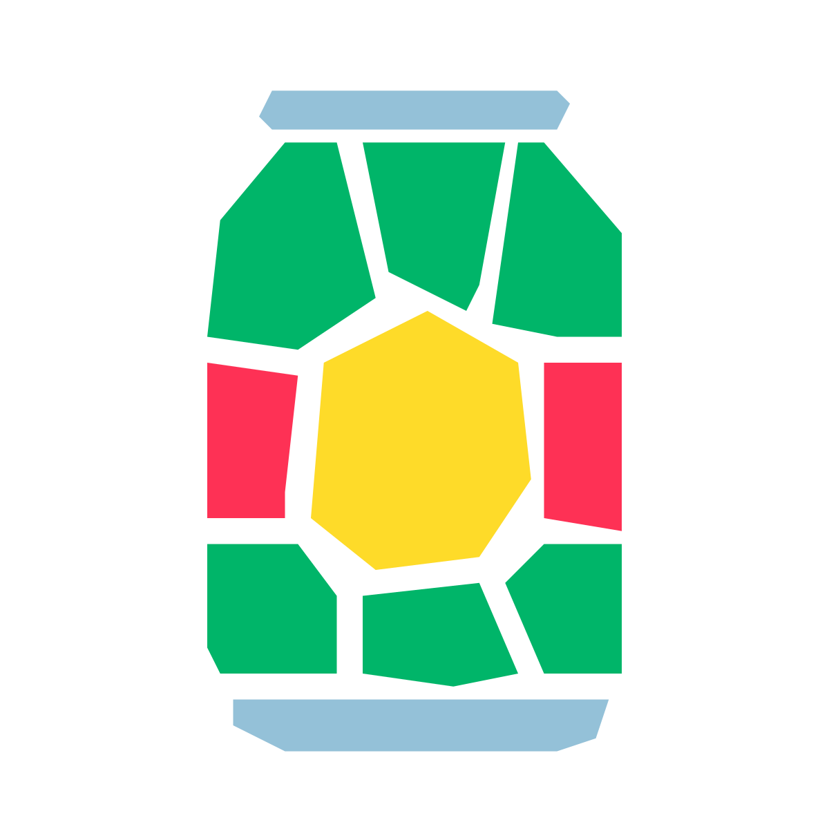 pieces style beer can icon