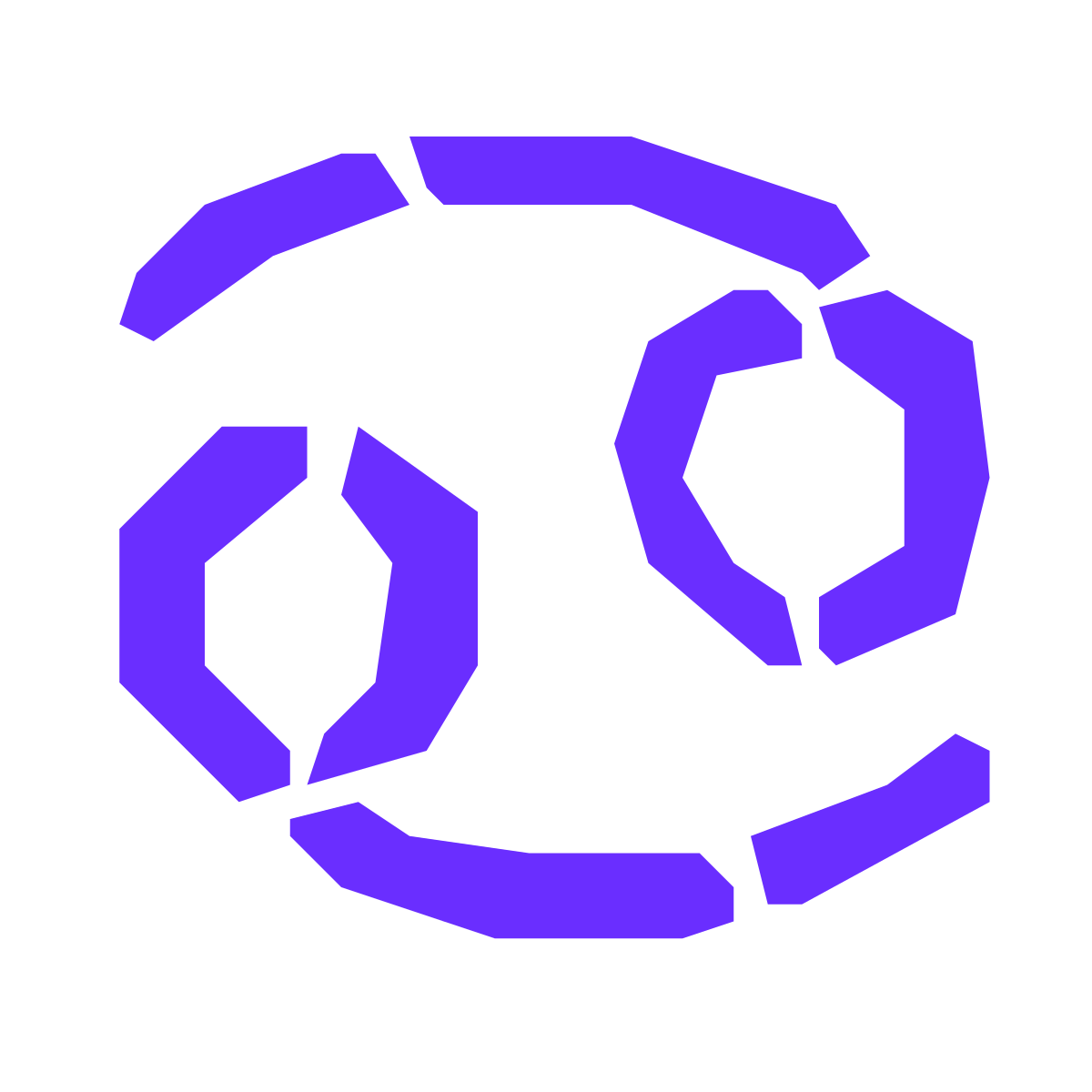 pieces style cancer icon