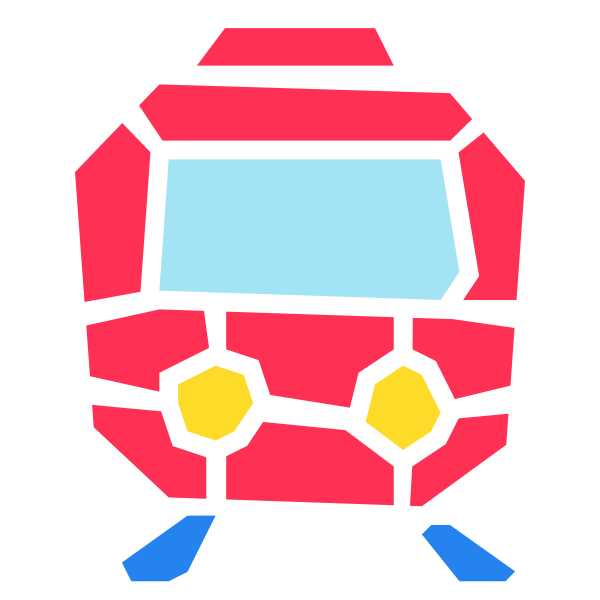 pieces style city railway station icon