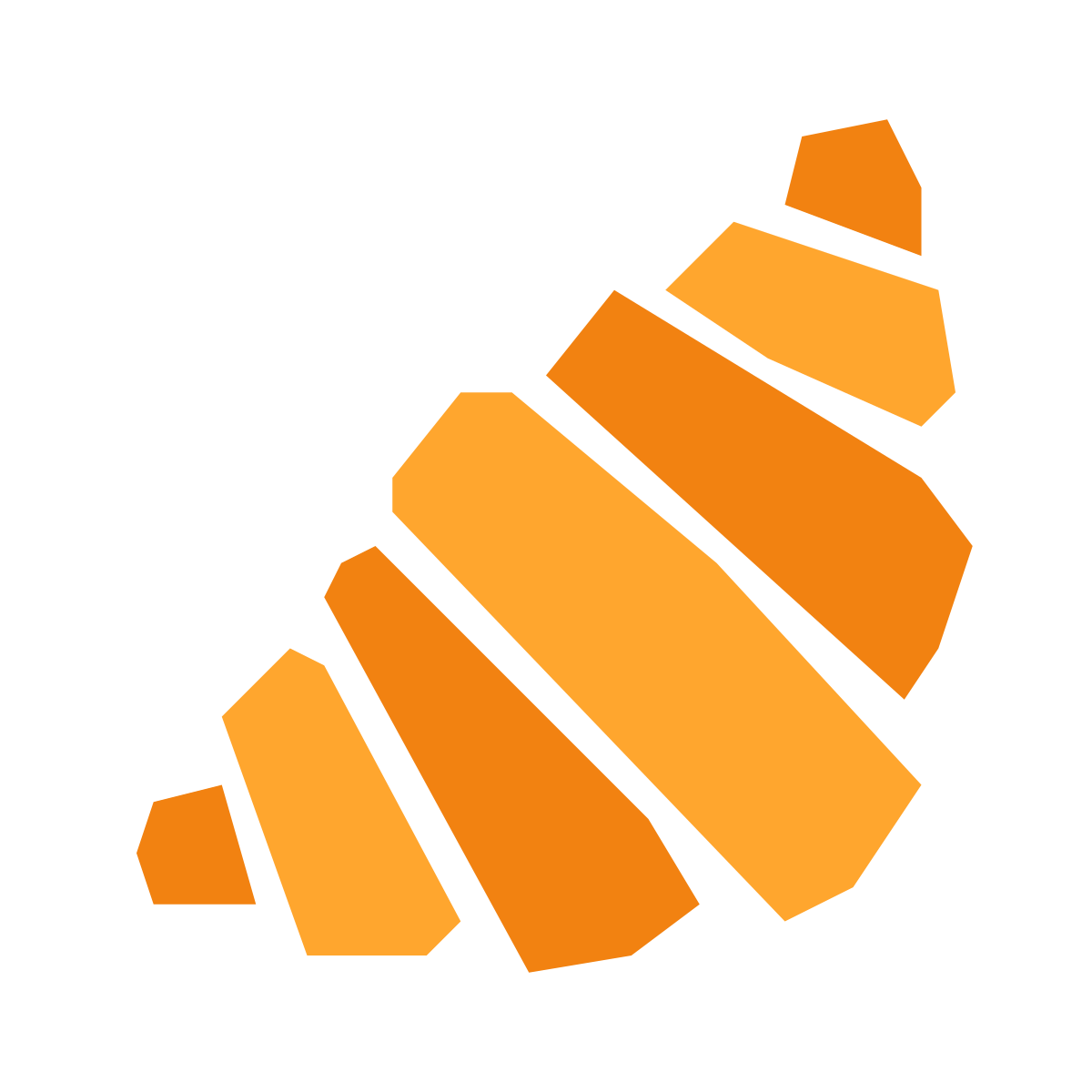 pieces style croissant icon