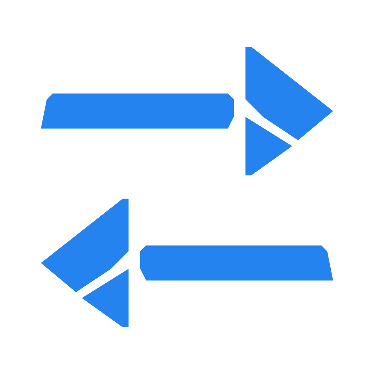 pieces style data in both directions icon