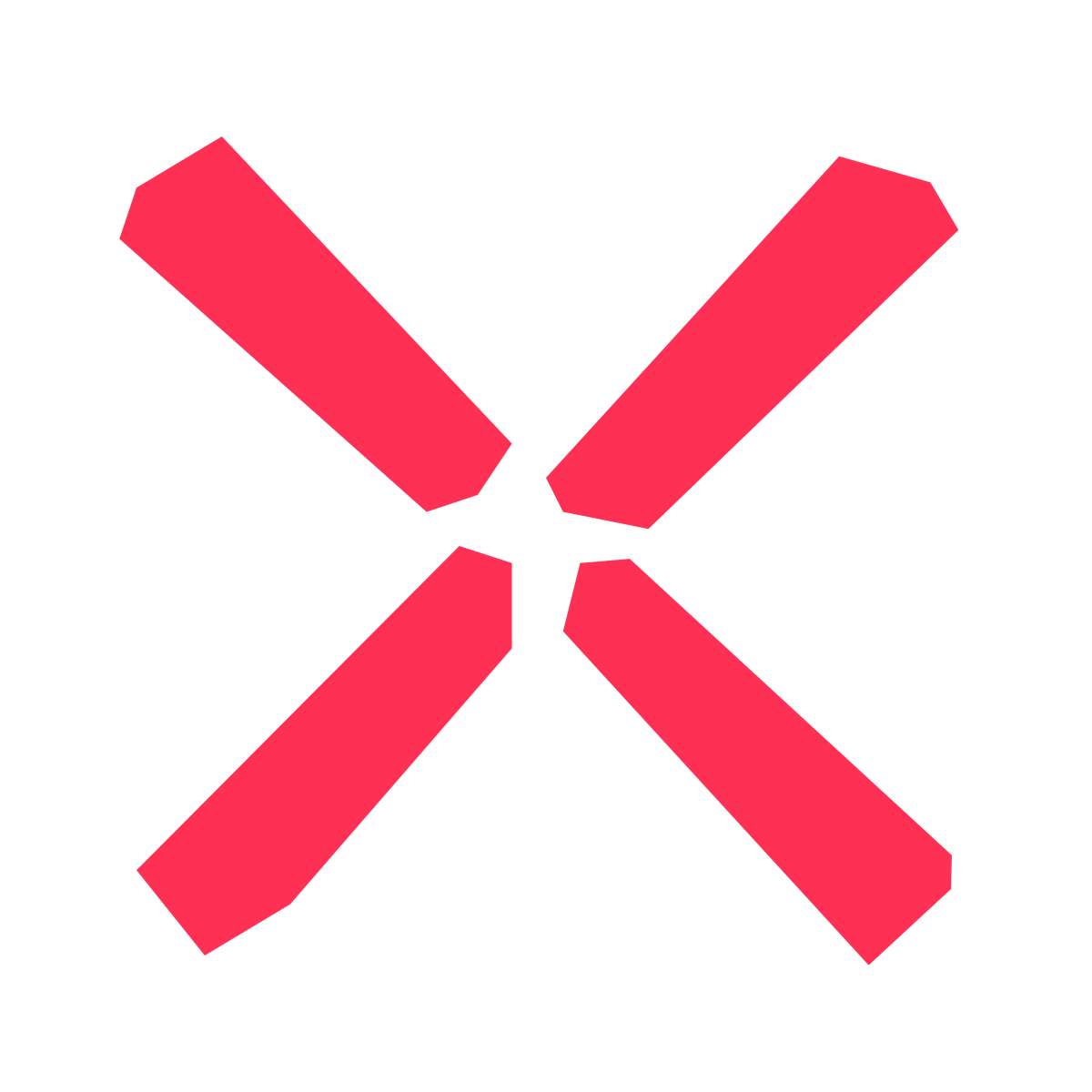 pieces style delete sign icon