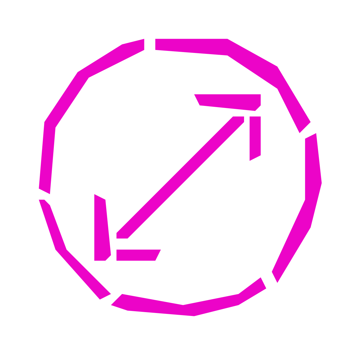pieces style diameter icon