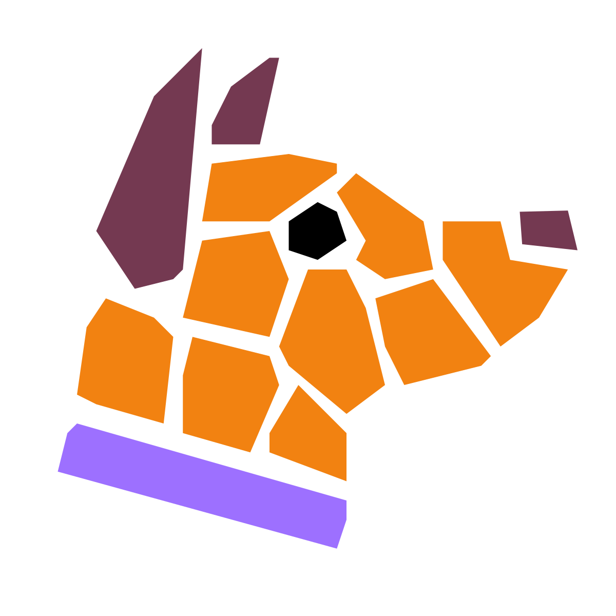 pieces style dog icon