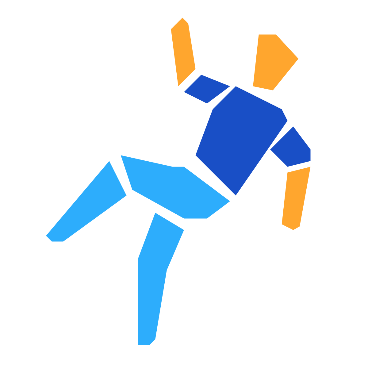 pieces style falling man icon