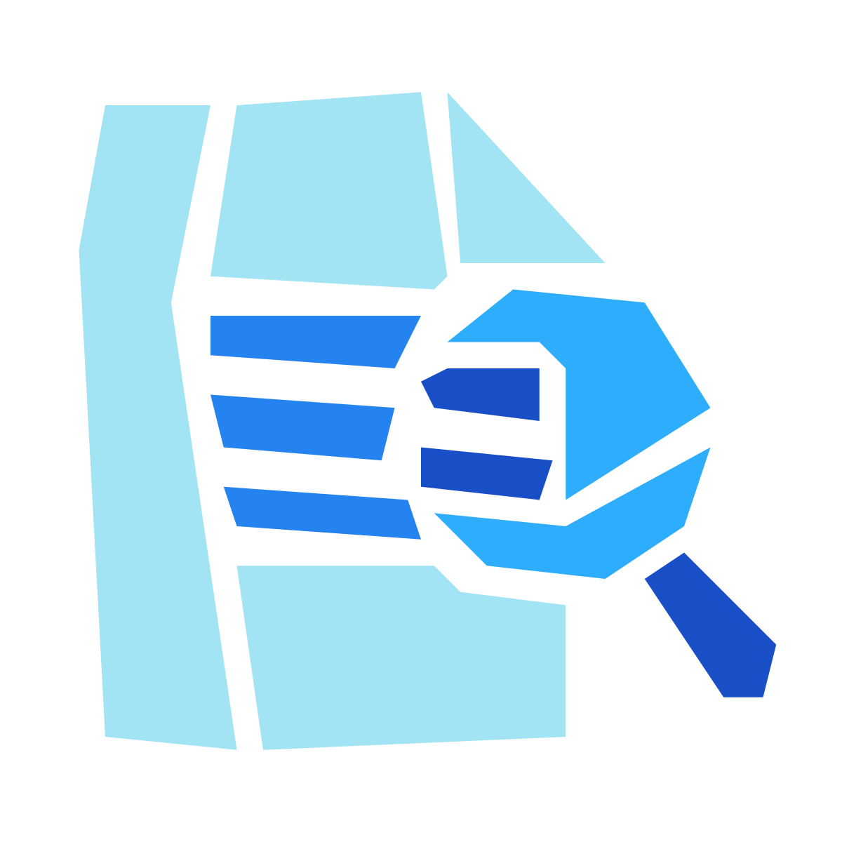pieces style fine print icon