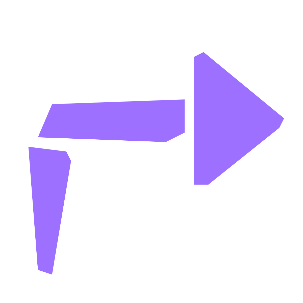pieces style forward arrow icon