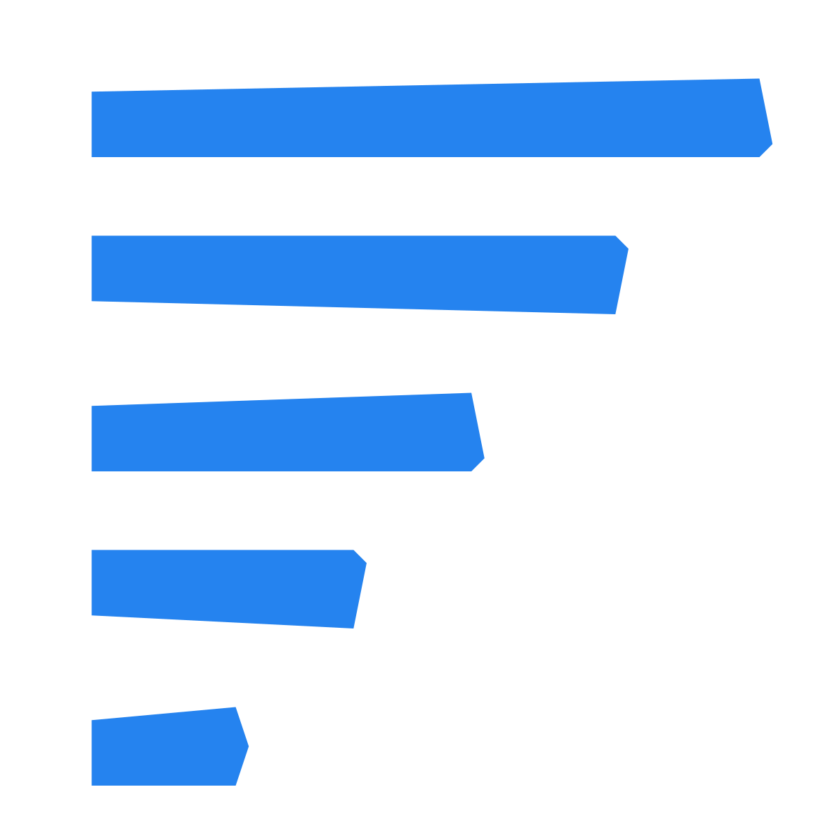 pieces style generic sorting icon
