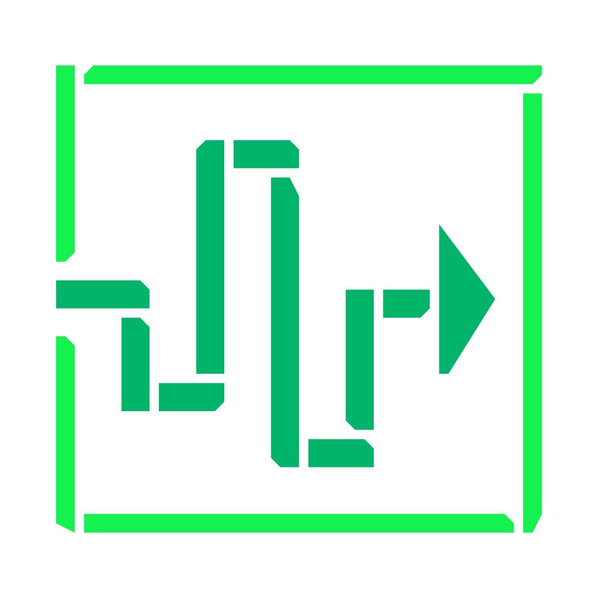 pieces style labyrinth icon