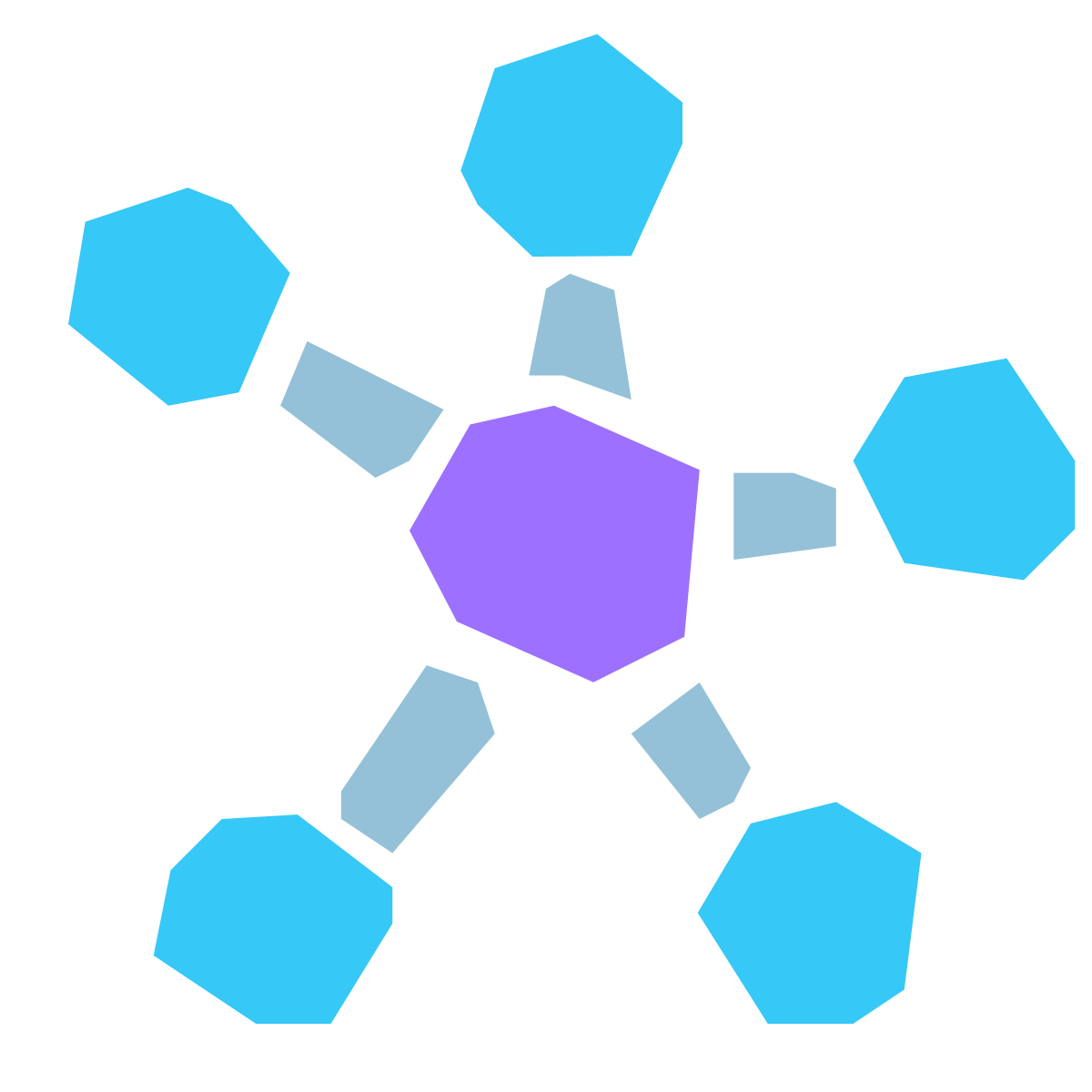 pieces style mind map icon
