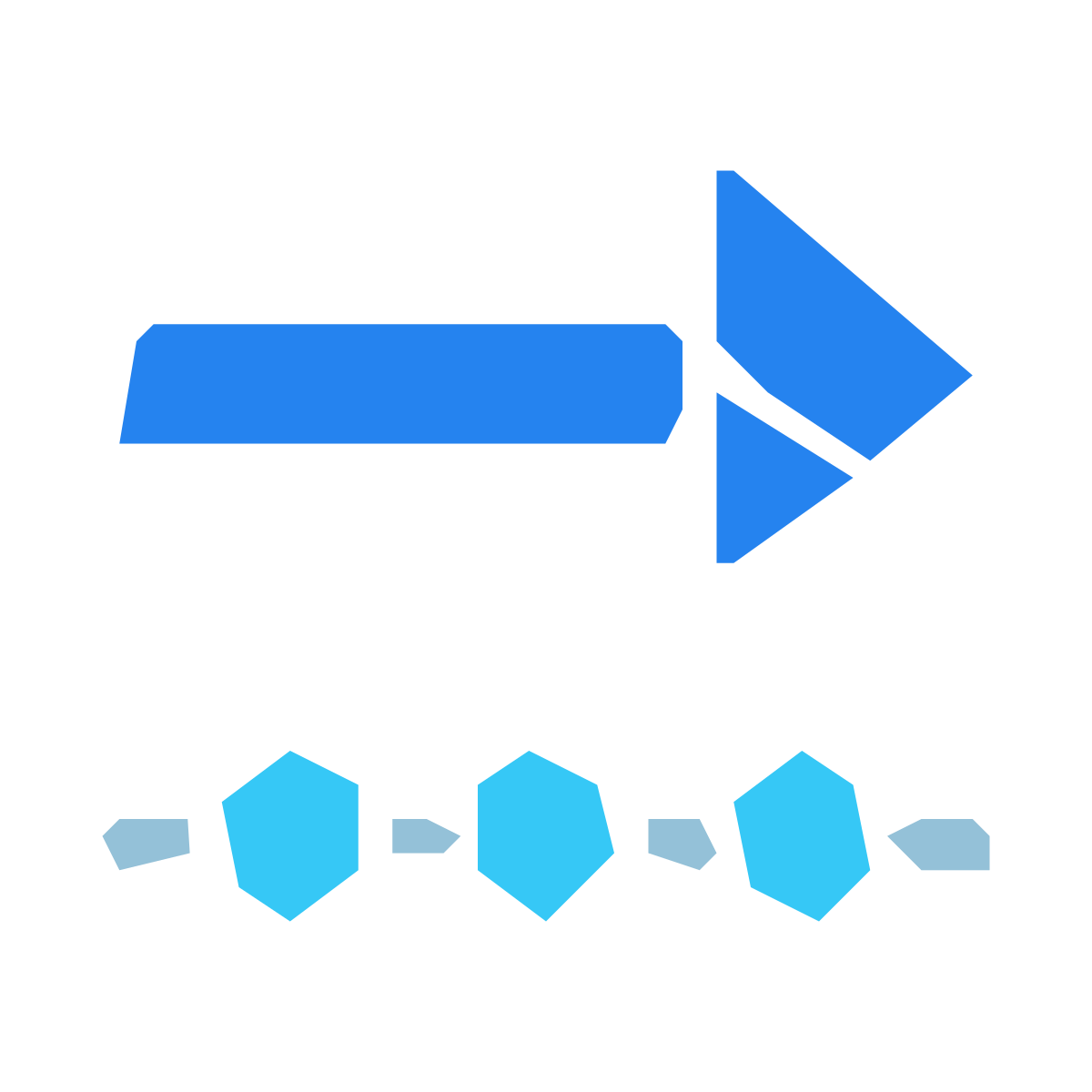 pieces style outgoing data icon
