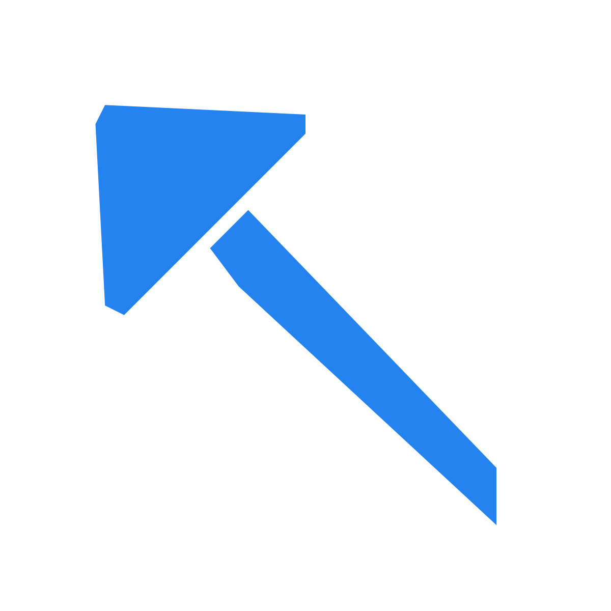 pieces style up left arrow icon