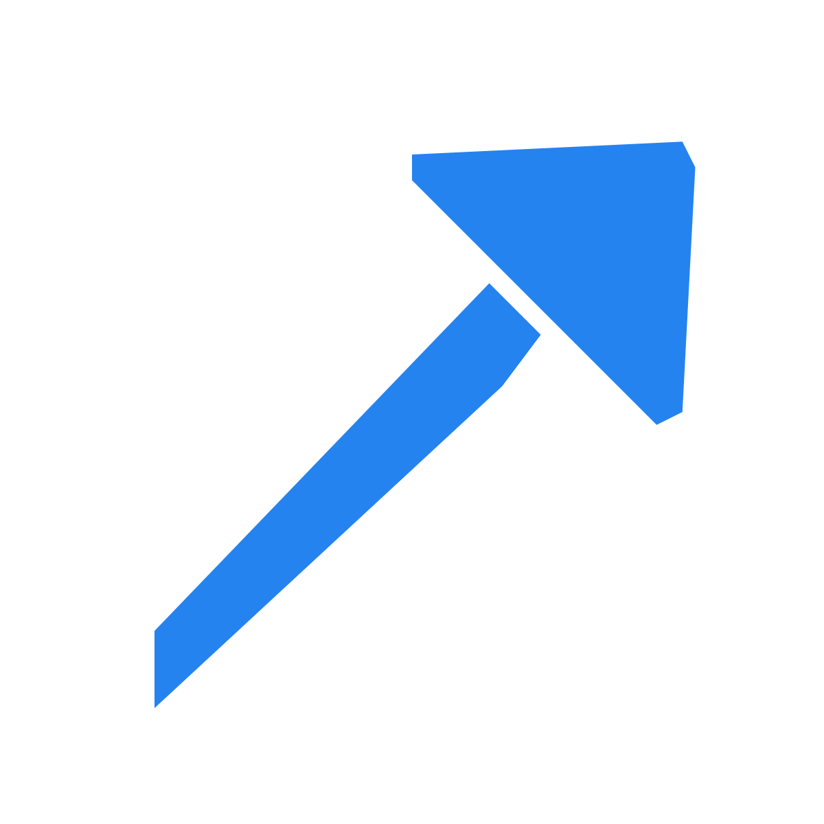 pieces style up right arrow icon