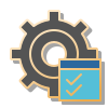 Blue shopping cart icon representing E-commerce Marketing Course