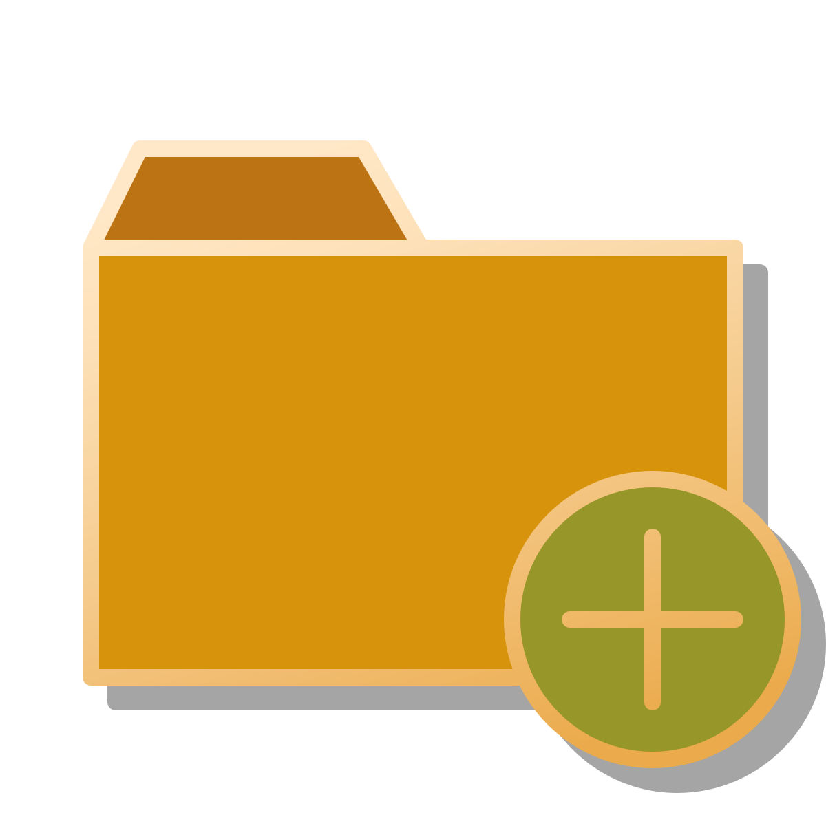 pin style add folder icon