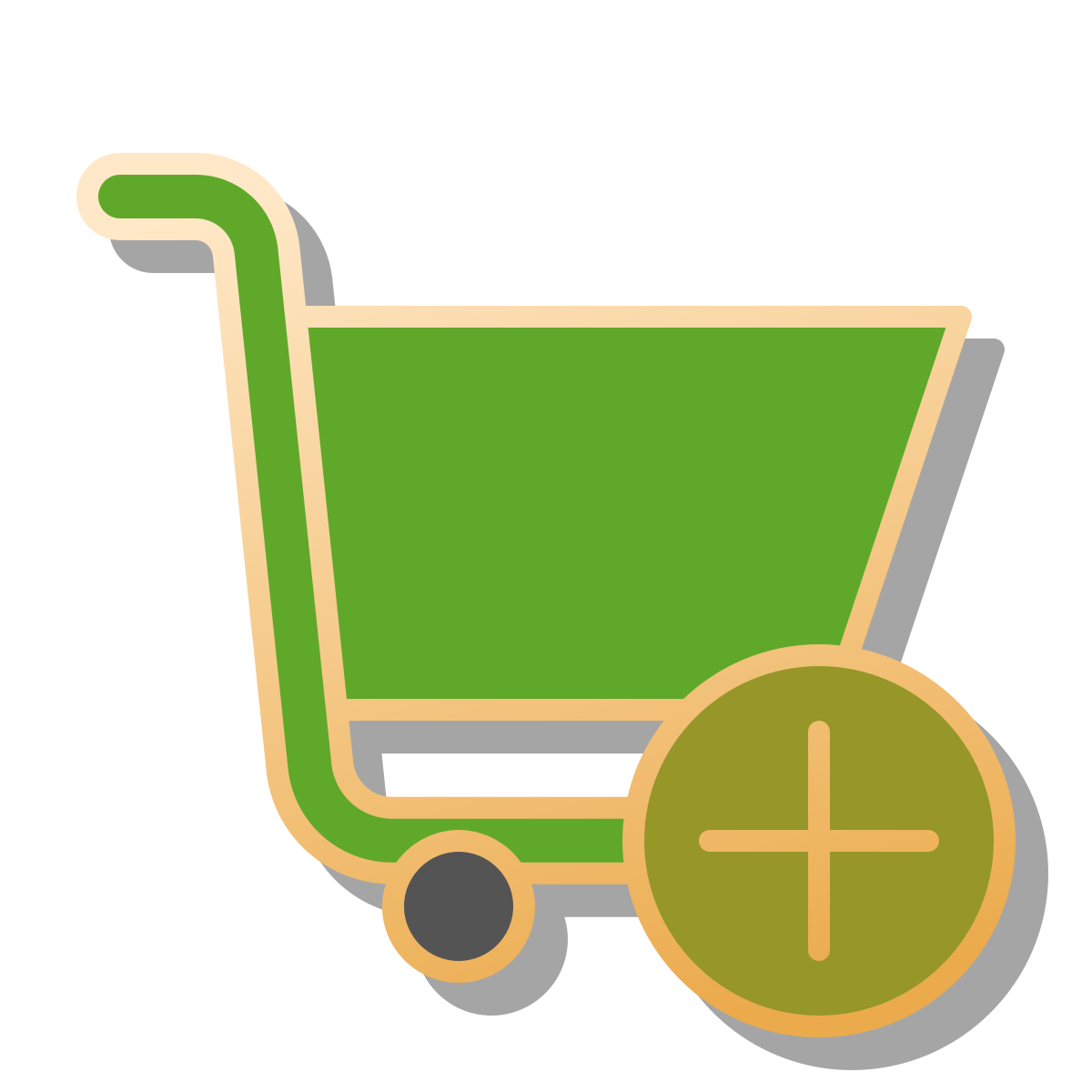 pin style add shopping cart icon
